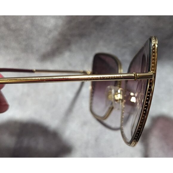 Dolce & Gabbana Gold Plum Gradient Cateye Sunglasses - Picture 8 of 8